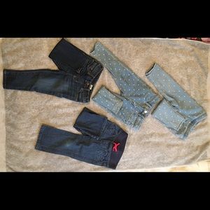 Girls jeans; size 2T. Selling as a bundle: $20